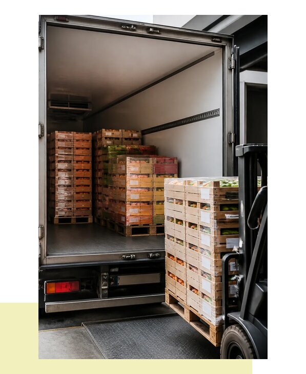 Перевозка сельхозпродукции на паллетах с доставкой в Каменку